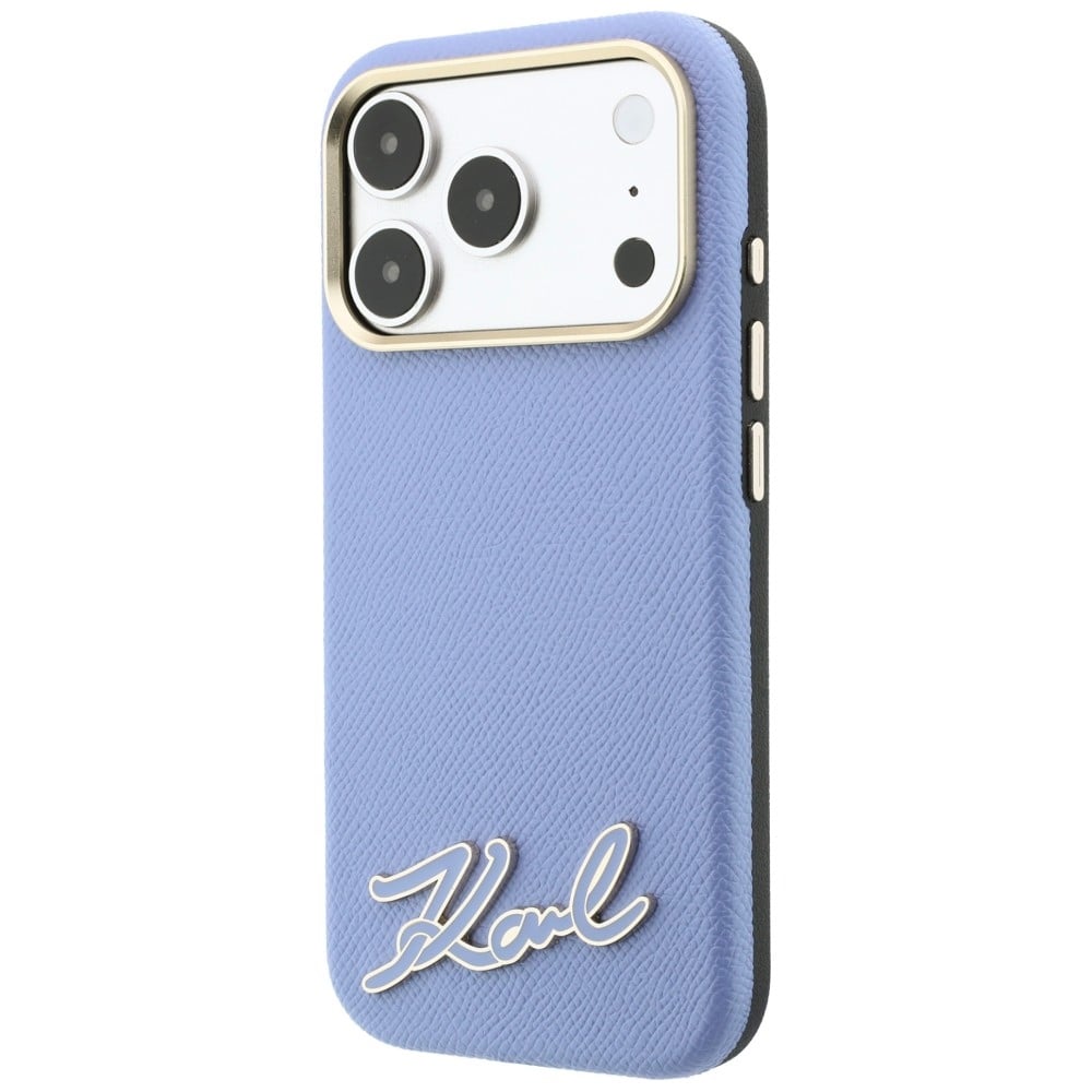 Karl Lagerfeld Grained με Λογότυπο από Ρητίνη MagSafe - θήκη για Apple iPhone 18 Pro / 17 - Μπλε - Image 2