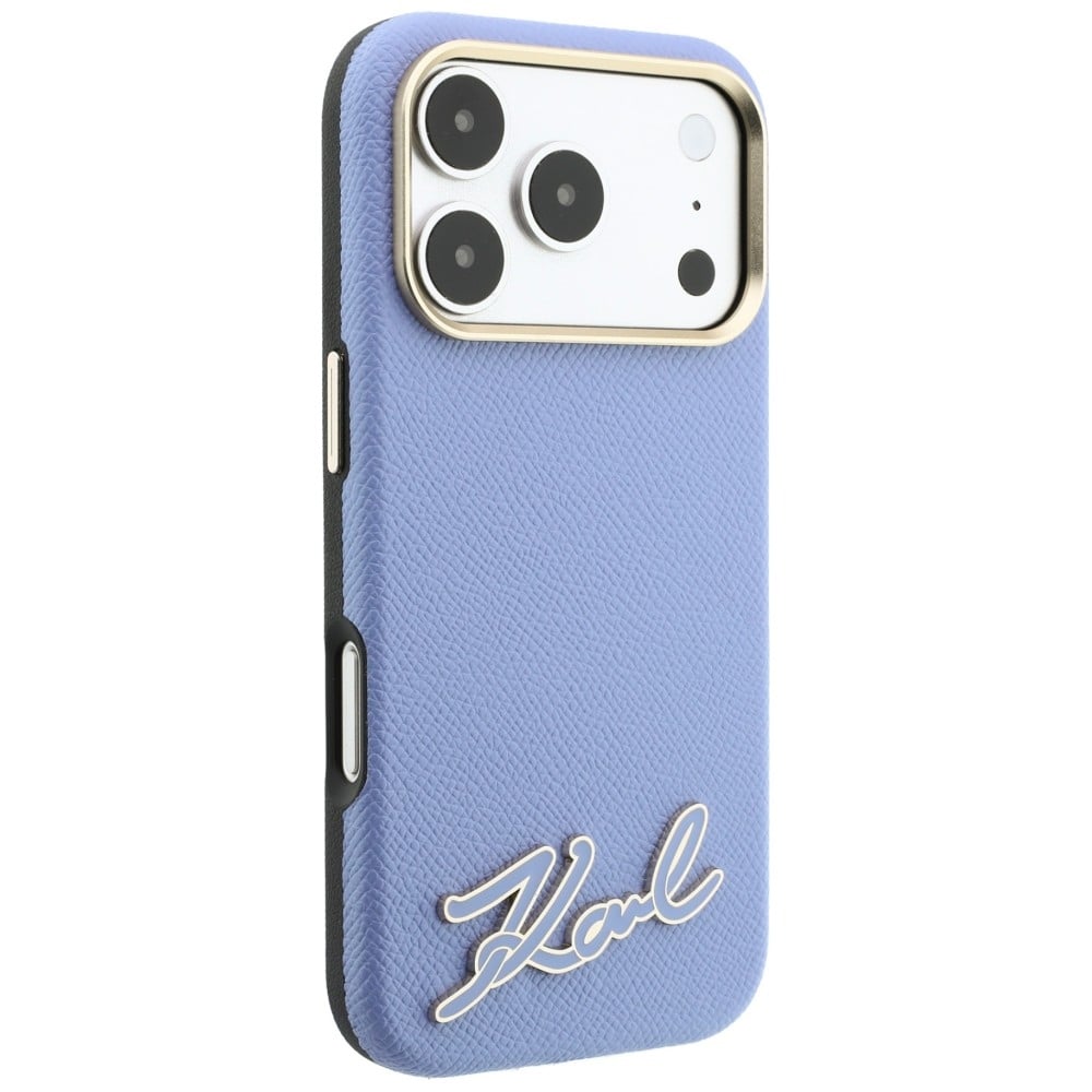Karl Lagerfeld Grained με Λογότυπο από Ρητίνη MagSafe - θήκη για Apple iPhone 18 Pro / 17 - Μπλε - Image 4