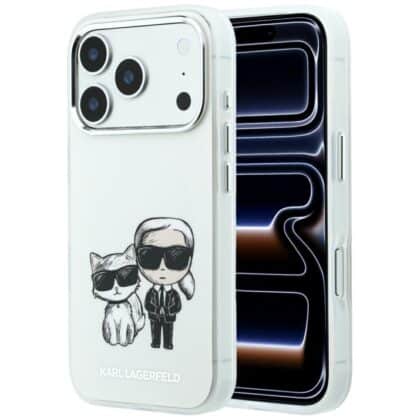 Karl Lagerfeld Smooth Karl & Choupette Bodies Sketch MagSafe - θήκη για Apple iPhone 18 Pro Max / 17 Pro Max - Μπεζ