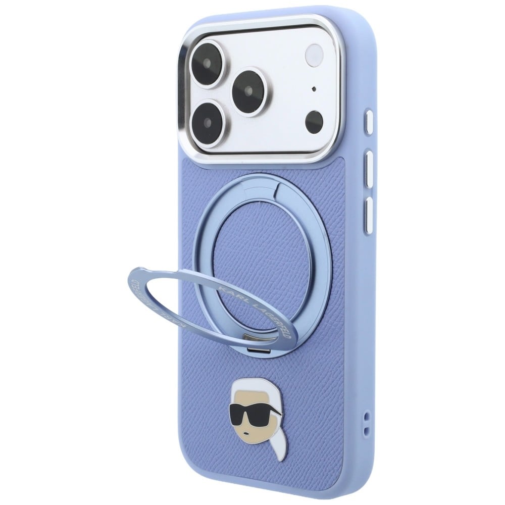 Karl Lagerfeld Karl Lagerfeld με Ring Stand 360 Karl Head Pin MagSafe - θήκη για Apple iPhone 18 Pro / 17 - Μπλε - Image 2