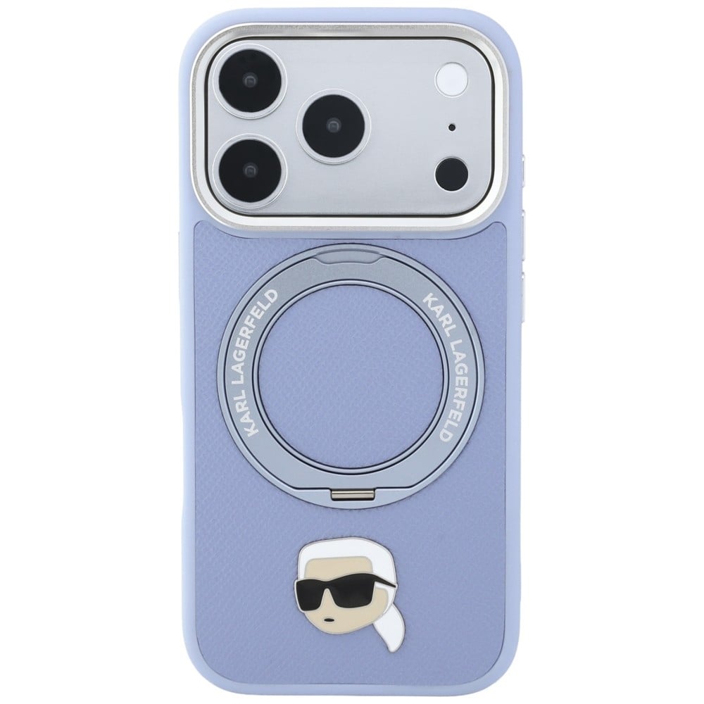 Karl Lagerfeld Karl Lagerfeld με Ring Stand 360 Karl Head Pin MagSafe - θήκη για Apple iPhone 18 Pro / 17 - Μπλε - Image 3