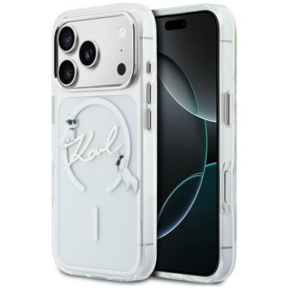 Karl Lagerfeld Λογότυπο MagSafe - θήκη για Apple iPhone 18 Pro / 17 Pro - Διάφανο