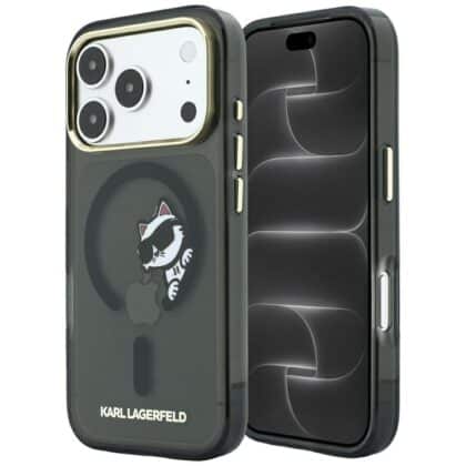 Karl Lagerfeld Peekaboo Logo MagSafe - θήκη για Apple iPhone 18 Pro / 17 Pro - Μαύρο