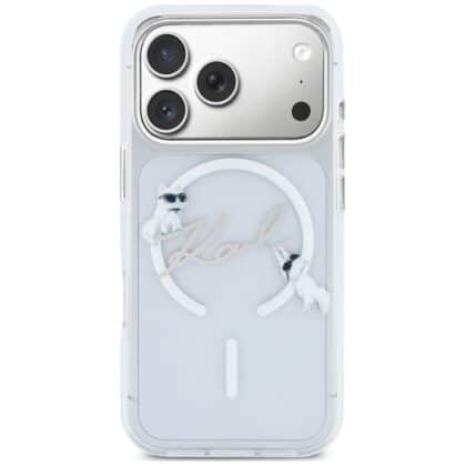 Διάφανη θήκη Karl Lagerfeld Script Logo με MagSafe για iPhone 17 Pro Max