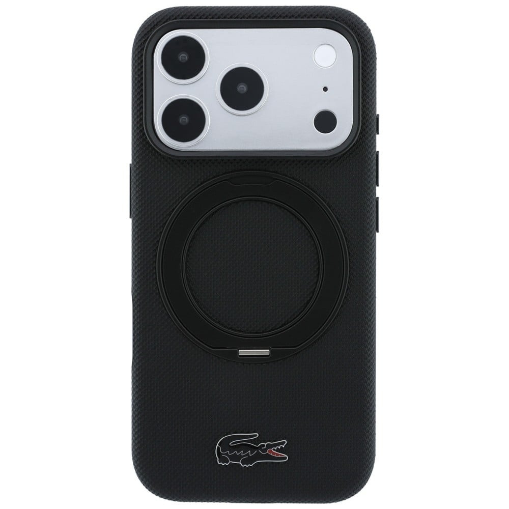 Lacoste Petit Pique - θήκη για Apple iPhone 18 Pro Max / 17 Pro Max - Μαύρο - Image 3