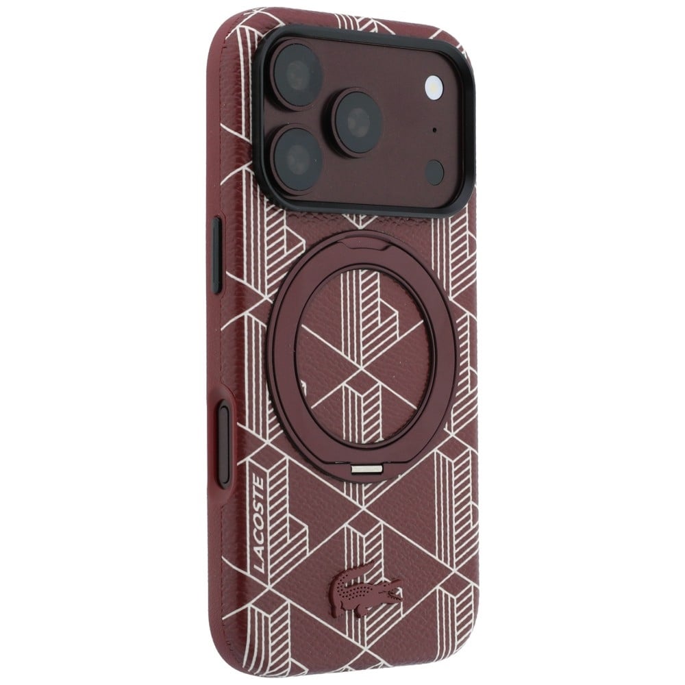 Θήκη Lacoste Blend με Ring Stand MagSafe για iPhone 18 Pro Max / 17 Pro Max μπορντό - Image 4