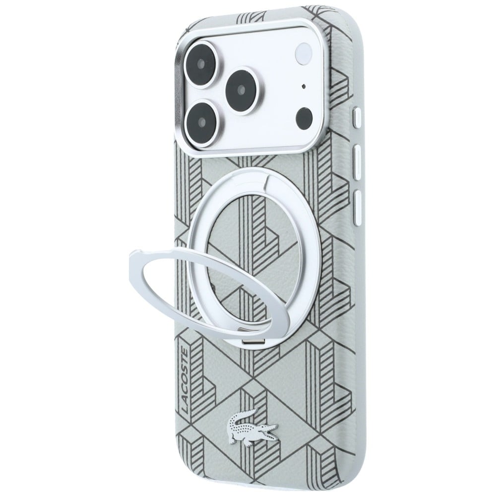 Θήκη Lacoste Blend με βάση δακτυλίου MagSafe για iPhone 18 Pro / 17 Pro γκρι - Image 2