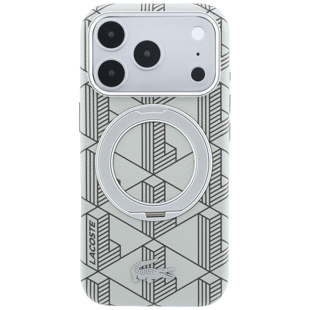 Θήκη Lacoste Blend με βάση δακτυλίου MagSafe για iPhone 18 Pro / 17 Pro γκρι - Image 3