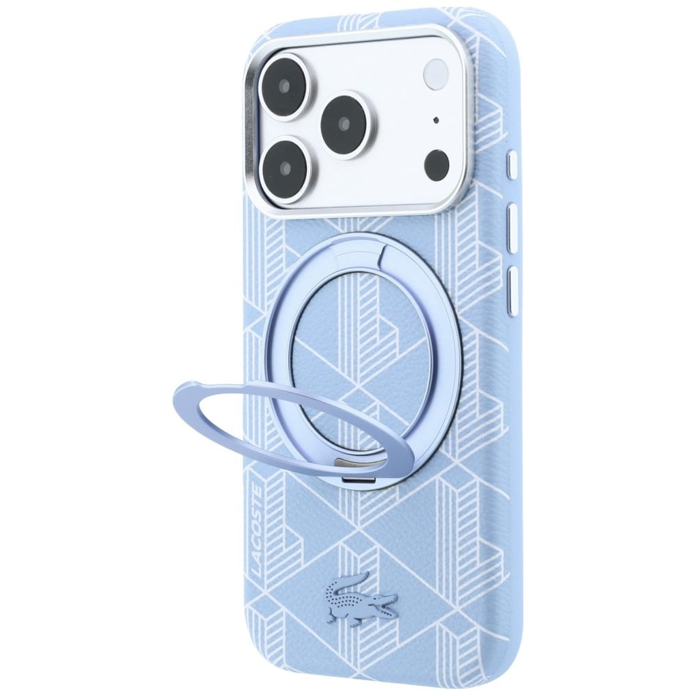 Θήκη Lacoste Blend με βάση δακτυλίου MagSafe για iPhone 18 Pro Max / 17 Pro Max μπλε - Image 2
