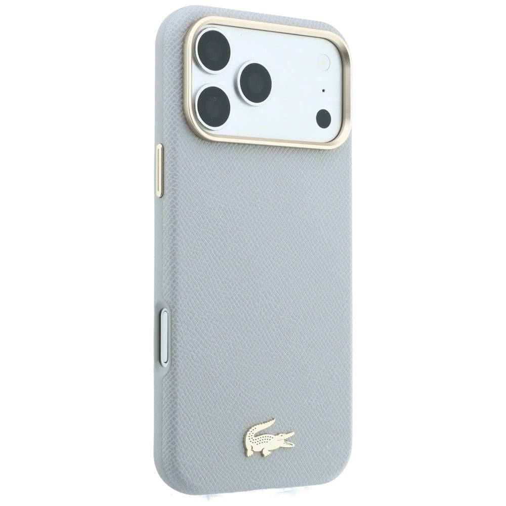 Θήκη Lacoste Champs Elysees Embossed MagSafe για iPhone 18 Pro / 17 Pro γκρι - Image 4