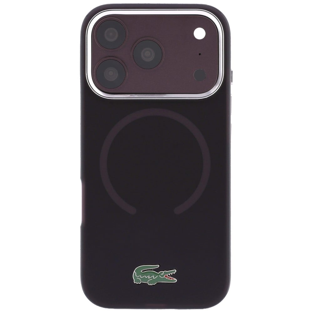 Lacoste IML Frosted Laquer Logo MagSafe Θήκη για iPhone 18 Pro / 17 Pro Μπορντό - Image 3