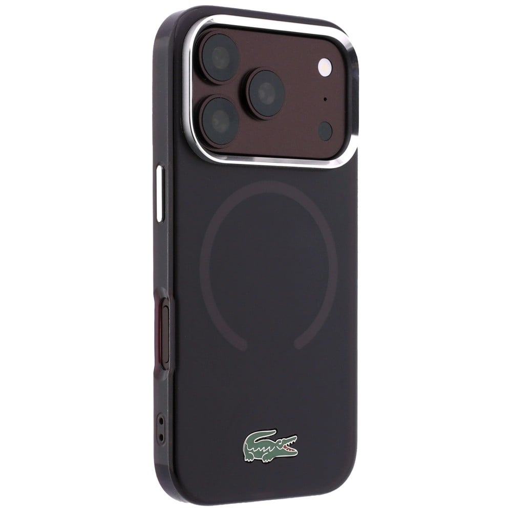 Lacoste IML Frosted Laquer Logo MagSafe Θήκη για iPhone 18 Pro / 17 Pro Μπορντό - Image 4
