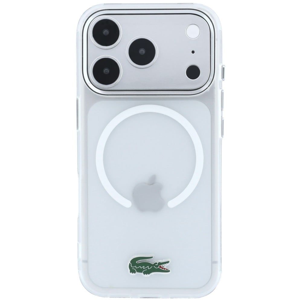 Lacoste IML Frosted Laquer Logo MagSafe θήκη για iPhone 18 Pro / 17 Pro Διαφανής - Image 3