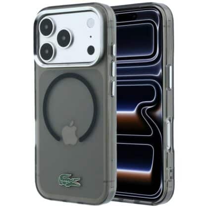Lacoste IML Frosted Laquer Logo - θήκη για Apple iPhone 18 Pro / 17 Pro - Μαύρο