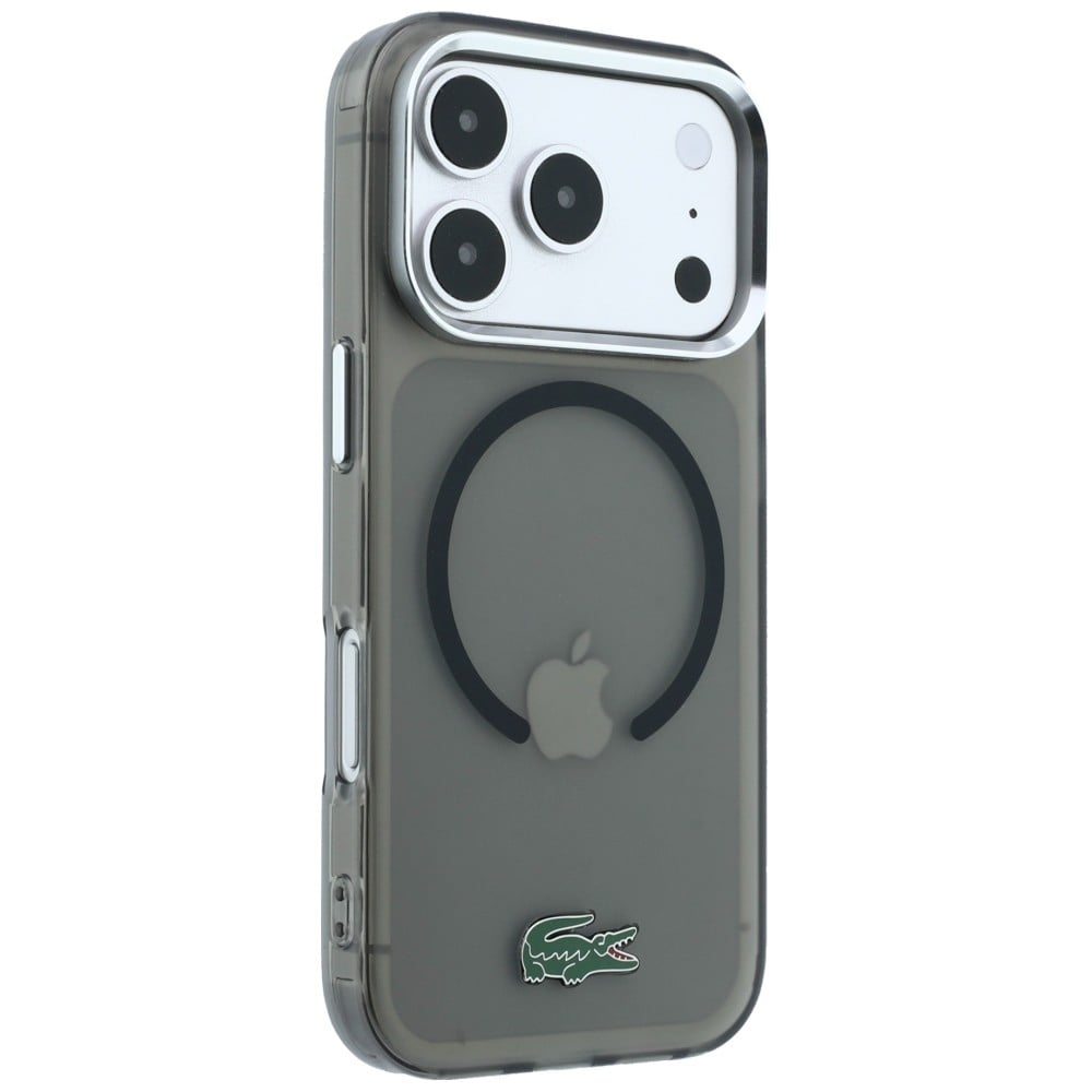 Lacoste IML Frosted Laquer Logo MagSafe θήκη για iPhone 18 Pro / 17 Pro Μαύρο - Image 4