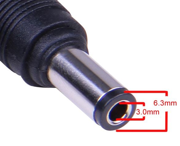 POWERTECH αντάπτορας για φορτιστή laptop M1 Toshiba/NEC 6.3x3mm 15V μαύρος - Image 2