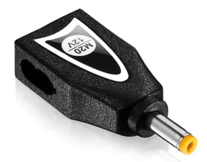 Powertech M20 Αντάπτορας Φορτιστή Laptop για HP 4x1.7mm, 19V, Μαύρος