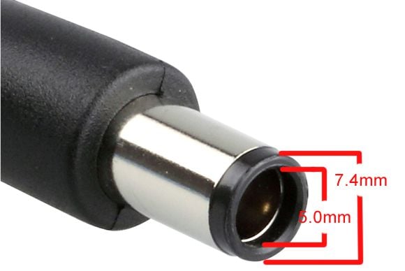 POWERTECH αντάπτορας M9 για φορτιστή laptop Dell 7.4x5mm 19.5V μαύρος - Image 2