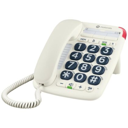 Motorola CT200 Ενσύρματο Σταθερό Τηλέφωνο, Λευκό