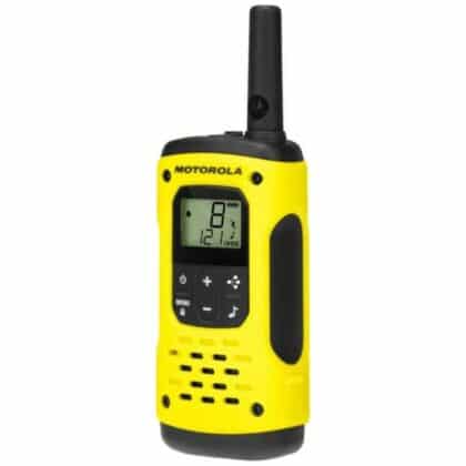 Motorola T92 H2O walkie talkie σε μαύρο και κίτρινο χρώμα, σετ δύο τεμαχίων