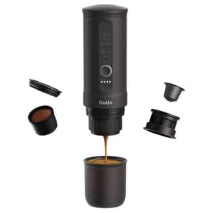 OutIn Nano Φορητή Μηχανή Espresso, 80ml, 7500mAh, Space Gray EU - ΜΟΝΟ ΖΗΜΙΑ ΣΤΟ ΚΟΥΤΙ