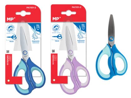 MP PA1101-2 Παιδικό Ψαλίδι Χαρτιού, Μεταλλική Λεπίδα 14cm, Διάφορα Χρώματα, 1τμχ