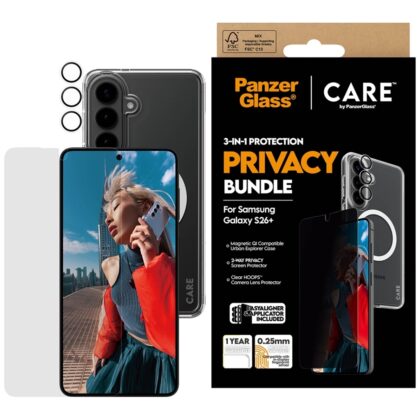PanzerGlass CARE by PanzerGlass Protection Set Privacy - θήκη για Samsung Galaxy S26+ - Διάφανο
