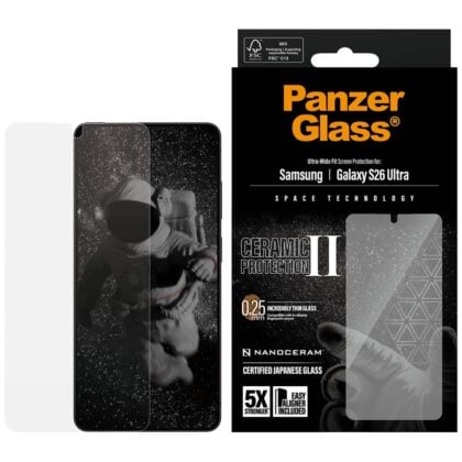 PanzerGlass Ultra-Wide Fit EasyAligner κεραμικό γυαλί για Samsung Galaxy S26 Ultra