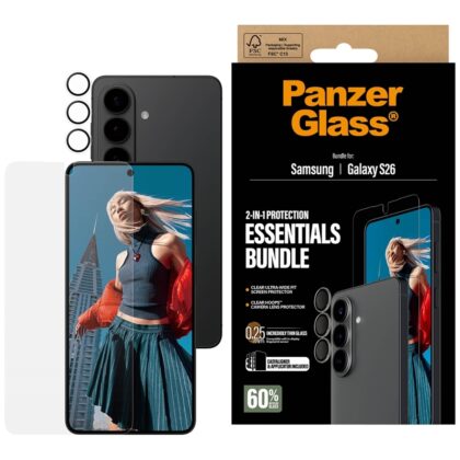 PanzerGlass Hoops 2in1 Ultra-Wide Fit Γυαλί + Προστασία Φακού για Samsung Galaxy S26