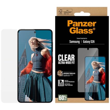 PanzerGlass Ultra-Wide Fit EasyAligner προστατευτικό οθόνης για Samsung Galaxy S26