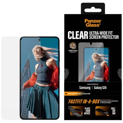 PanzerGlass Ultra-Wide Fit FastFit Γυαλί Οθόνης για Samsung Galaxy S26