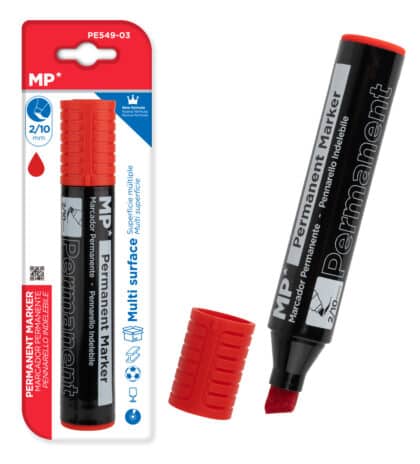 MP PE549-03 Μαρκαδόρος Ανεξίτηλος, 2-10mm, Κόκκινος