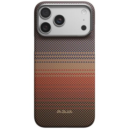 Θήκη PITAKA Ultra-Slim σε πορτοκαλί χρώμα από αραμίδιο (Kevlar) για iPhone 18 Pro Max