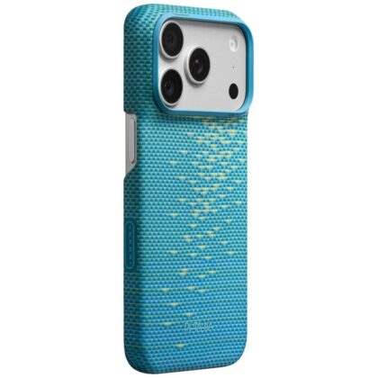 Μπλε θήκη PITAKA Edge Case MagSafe από αραμίδιο (Kevlar) για iPhone 18 Pro και 17 Pro