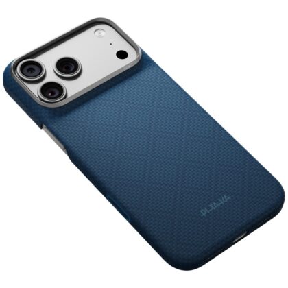 Μπλε θήκη PITAKA Edge Argyle από αραμίδιο για iPhone 18 Pro Max