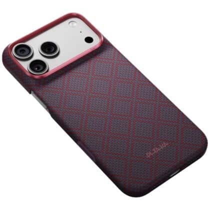 Θήκη PITAKA Edge Case MagSafe για iPhone 18 Pro Max σε μπλε ή κόκκινο χρώμα