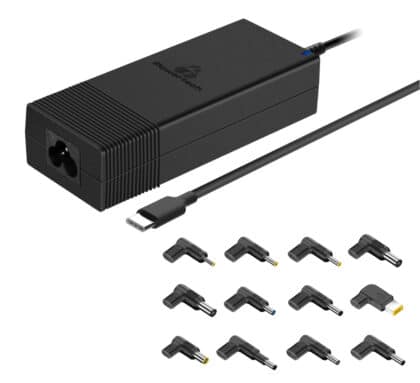 Powertech PT-1256 Φορτιστής Laptop 90W, 12 Βύσματα USB-C PD, Μαύρος
