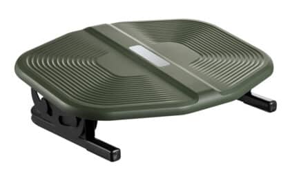 Powertech PT-1566 Υποπόδιο Γραφείου, Ρυθμιζόμενη Κλίση, Μαύρο/Λαδί
