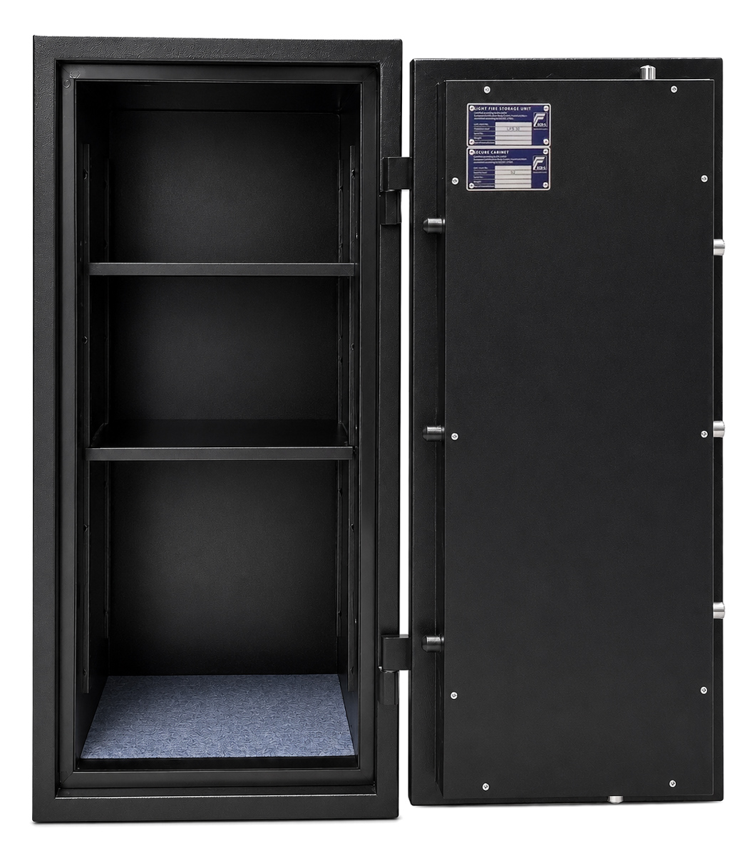 POWERTECH χρηματοκιβώτιο PT-1582, ψηφιακό κλείδωμα, 164kgs, 98x48x52cm - Image 2