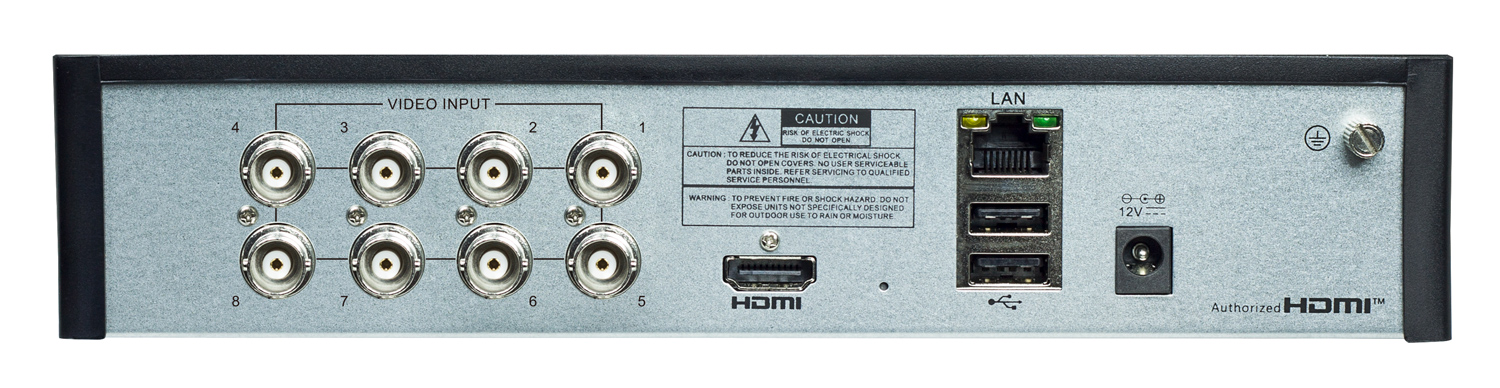 POWERTECH XVR υβριδικό καταγραφικό PT-1596 5MP H.264/H.265 8 κανάλια - Image 2