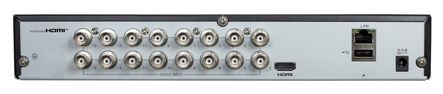 POWERTECH XVR υβριδικό καταγραφικό PT-1597 5MP H.264/H.265 16 κανάλια - Image 2