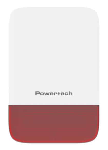 POWERTECH PT-1608 Σειρήνα Εξωτερικού Χώρου, IP65, 433MHz, 5000mAh, Κόκκινη