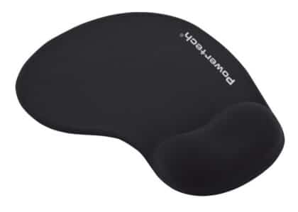 Powertech PT-1611 Mouse Pad με Στήριγμα Καρπού, 23x19x1.8cm, Μαύρο