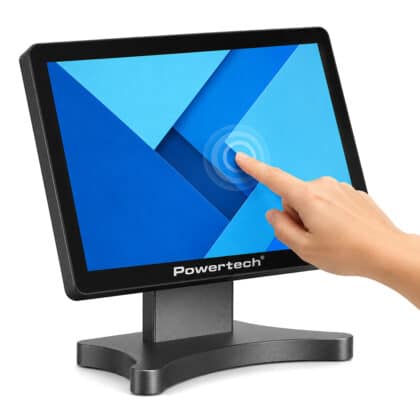 Powertech PT-1632 μαύρη οθόνη αφής LCD 15 ιντσών με βάση