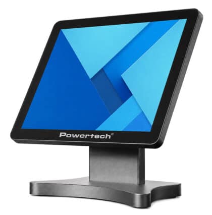 Powertech PT-1632 μαύρη οθόνη αφής LCD 15 ιντσών με βάση