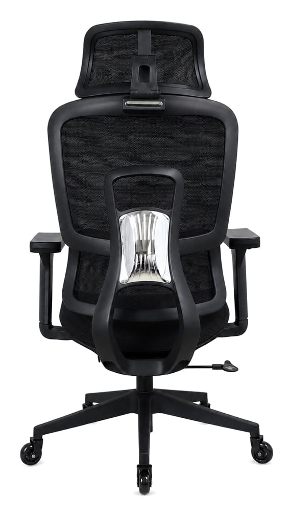 POWERTECH καρέκλα γραφείου PT-1633 με ρυθμιζόμενα μπράτσα και ανάκλιση, μαύρη - Image 2