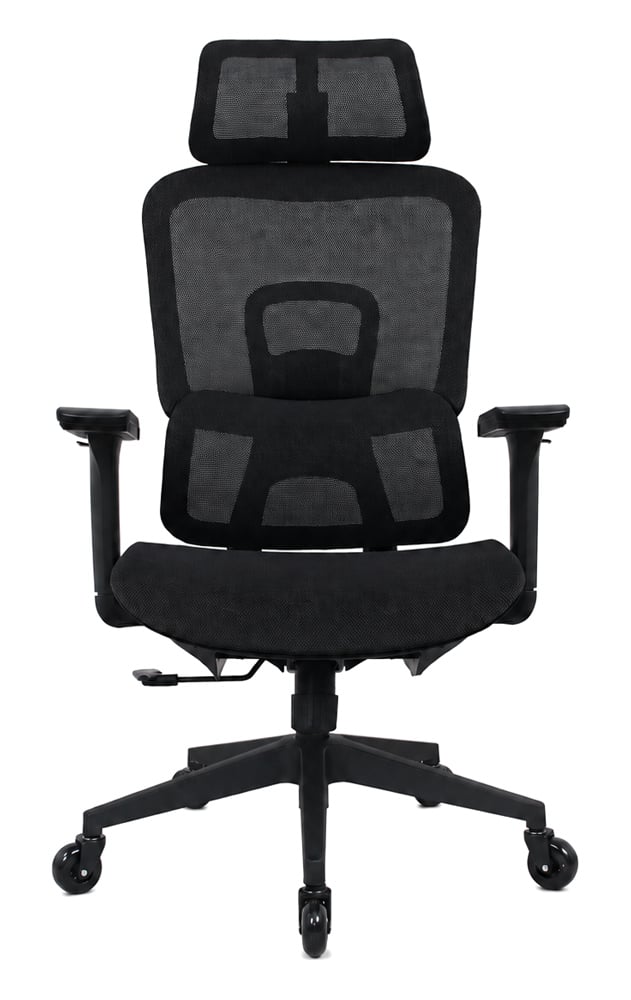 POWERTECH καρέκλα γραφείου PT-1633 με ρυθμιζόμενα μπράτσα και ανάκλιση, μαύρη - Image 4
