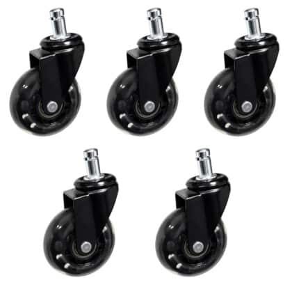 Powertech PT-1633 Σετ Ανταλλακτικά Ροδάκια για Καρέκλα Γραφείου, 5τμχ