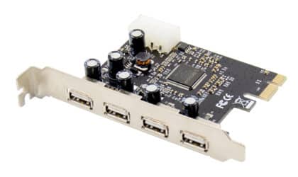 Powertech PCIe Κάρτα Επέκτασης 4x USB 2.0, ASIX MCS9990, 480Mbps