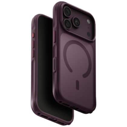 Θήκη UNIQ Veren για iPhone 18 Pro / 17 Pro MagClick Charging μπορντό